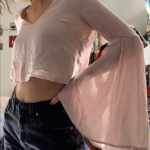 light pink top